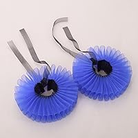 Vista 23 de GRACEART Elizabethan Dickens Ruff Cuello Payaso Collar Elizabeth Muñeca Ruffs Ruffle Cuff Bandas A-collar blanco(1 pieza)