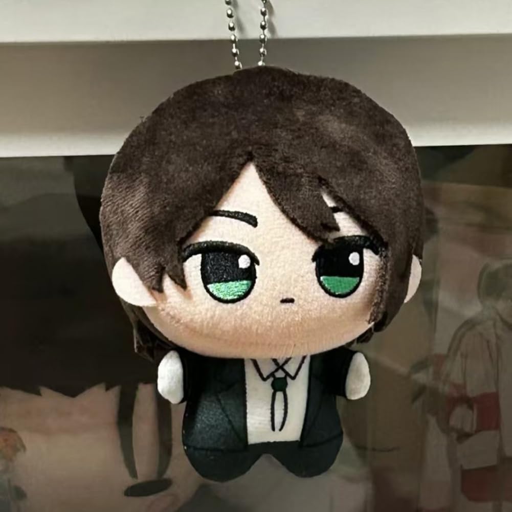 Zhongkaihua Anime-Plüschfigur Levi/Zoe Hans/Eren Jaeger, weich, gefüllt, Anime-Schlüsselanhänger, Tasche, Rucksack, niedliche Anhänger, Dekorationen, Sammlerstücke, Geschenke, 10 cm