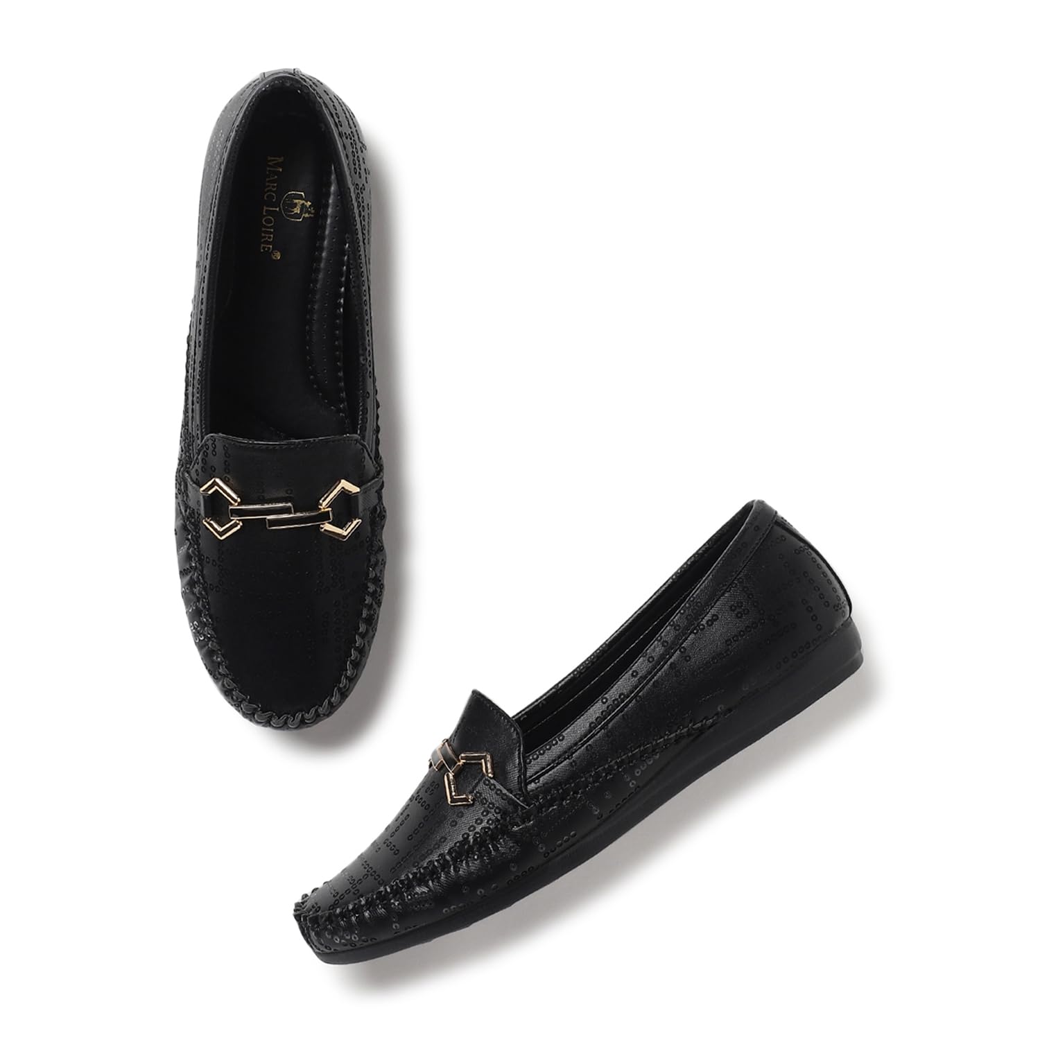marc loire Women Slip-On Flats Loafers | Formal & Office Shoes-picture-31
