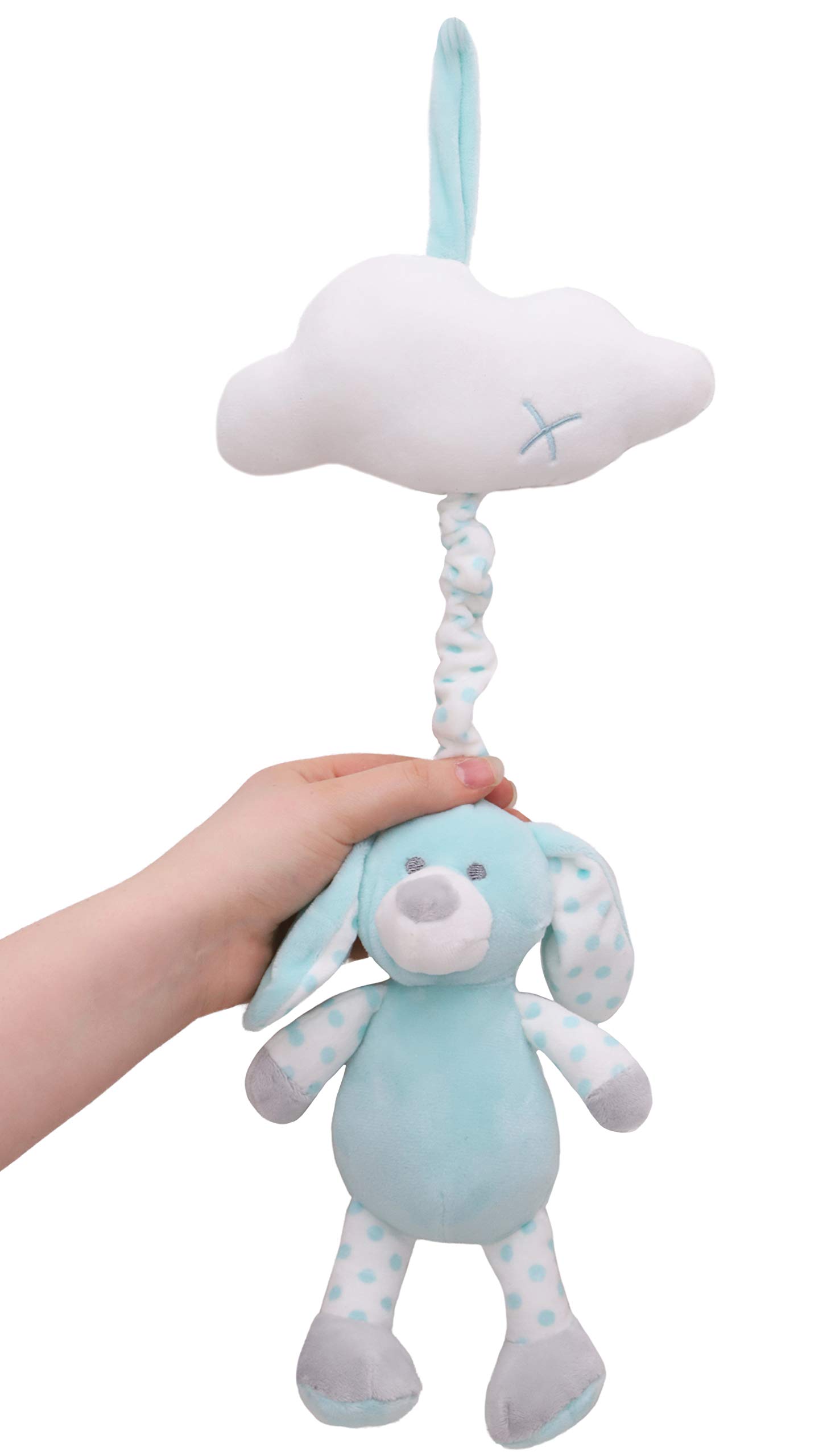 Jouet Musical En Peluche Auniq – Pieuvre à Clipser – 4 Sons – Miroir, Hochet, Dentition – Dès 0 Mois – Poussette, Landau, Siège Auto