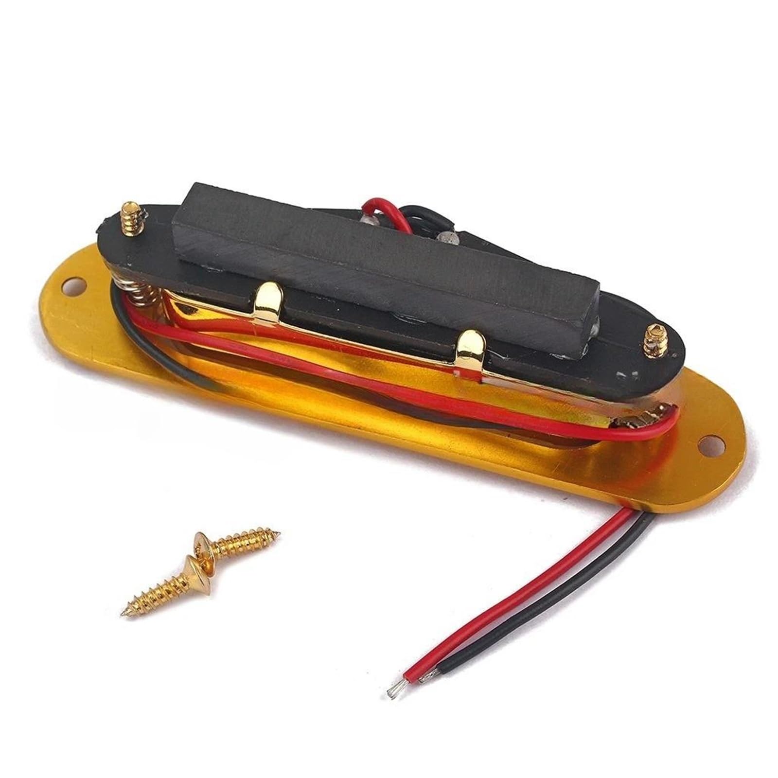 Pastilla De Guitarra Eléctrica Profesional Pastilla De Mástil De Guitarra Chapada En Oro | Pastilla de bobina simple con marco dorado para piezas de guitarra eléctrica TL