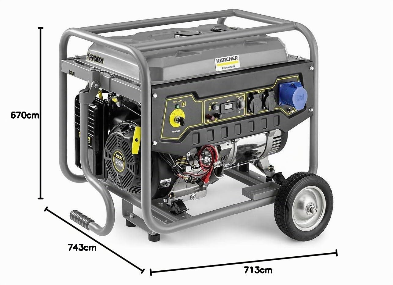 Kärcher Groupe électrogène 5kw moteur à essence 4 temps 25l Pgg 6/1