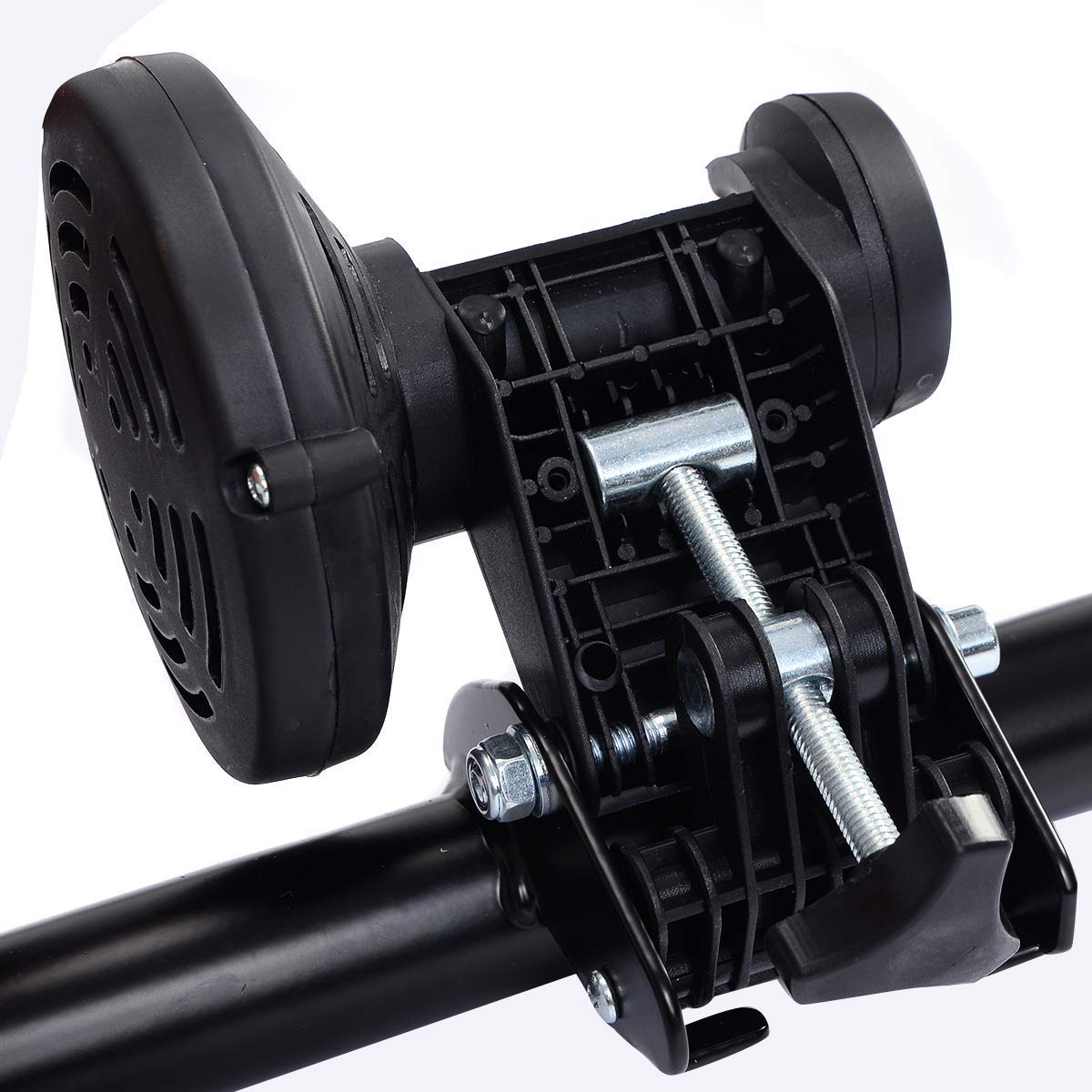 COSTWAY Rullo per Allenamento Bici, Addestramento Bicicletta a Casa, Pieghevole e Regolabile, Carica Max 150kg, Nero