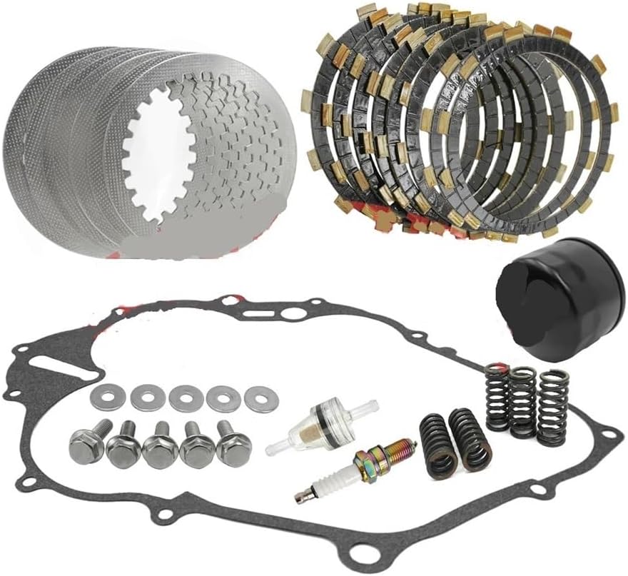 Clutch Friction Steel Plates Kit Cover Gasket For 660R 2001-2005