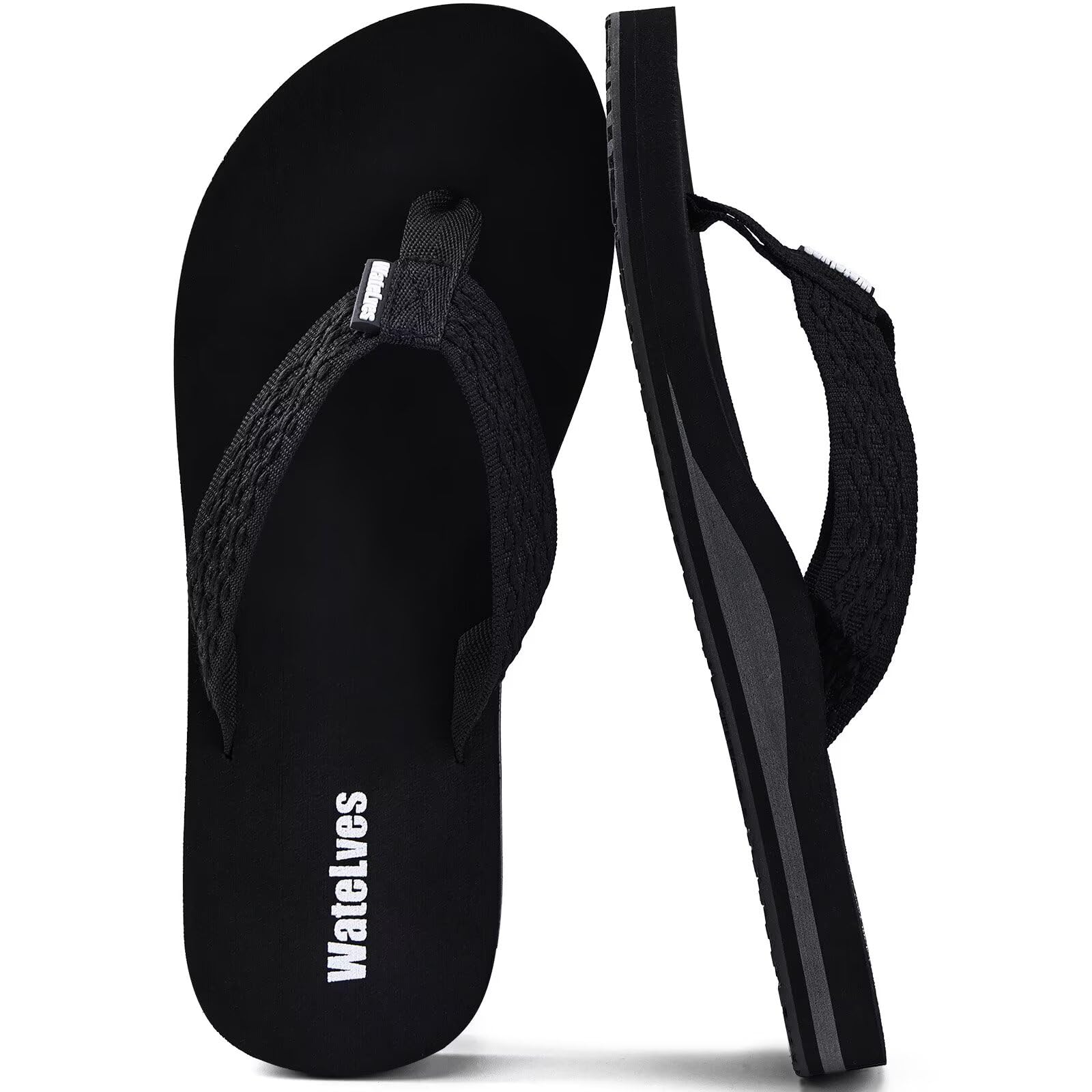 WateLves Womens-Flip-Flops-Thong-Sandals-Beach-Shoes Light and Comfortable for Vacation Walking-Bathroom-Pool