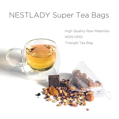 Miniatura 9 de NESTLADY Red Date Goji Berry Rose Té negro, dátiles rojos, arroz rojo, bayas de goji, longan, rosa, té negro Qimen, té combinado, té de hierbas, té