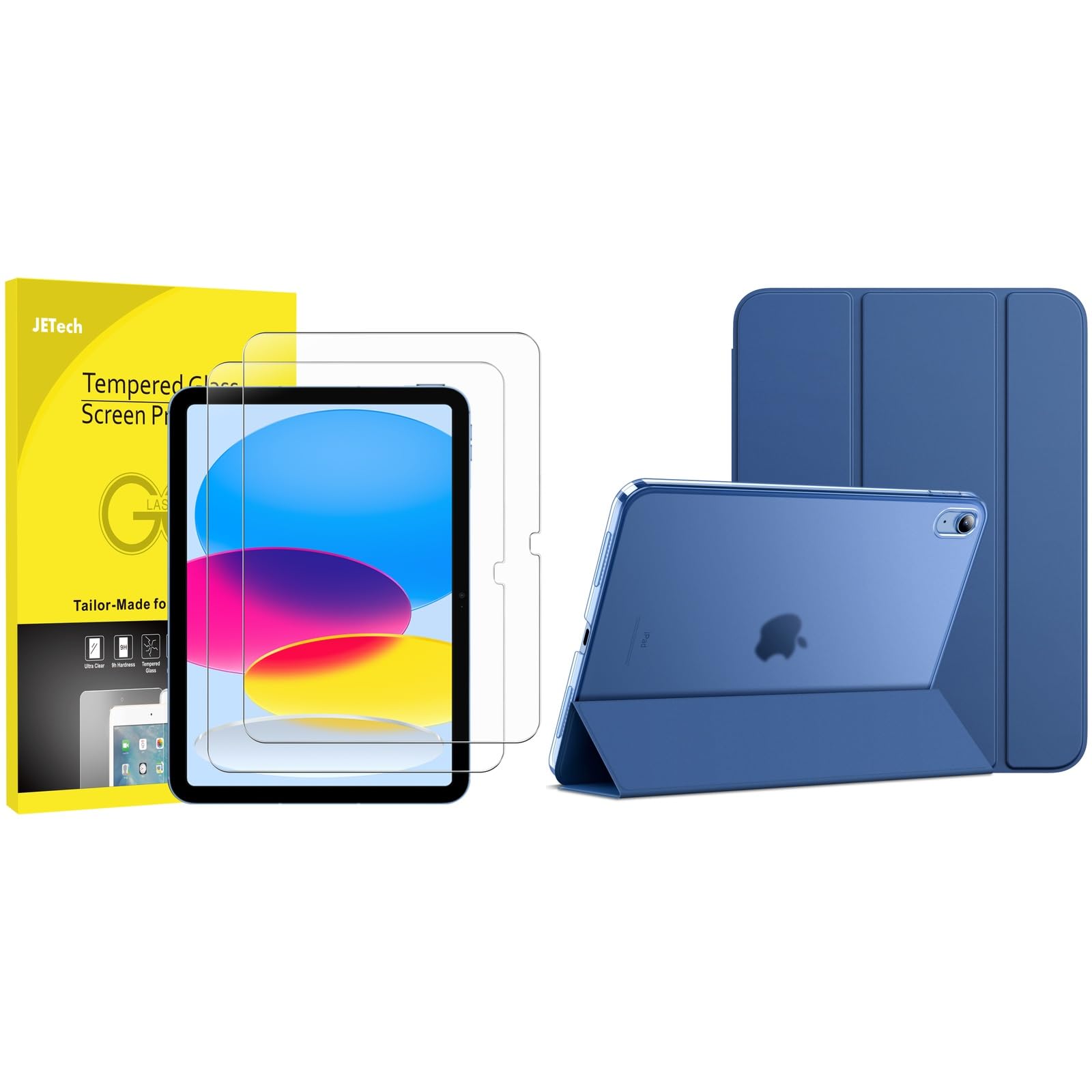 JETech per iPad (A16) 11a/10a Generazione (2025/2022) Custodia e Pellicola Protettiva Pacchetto