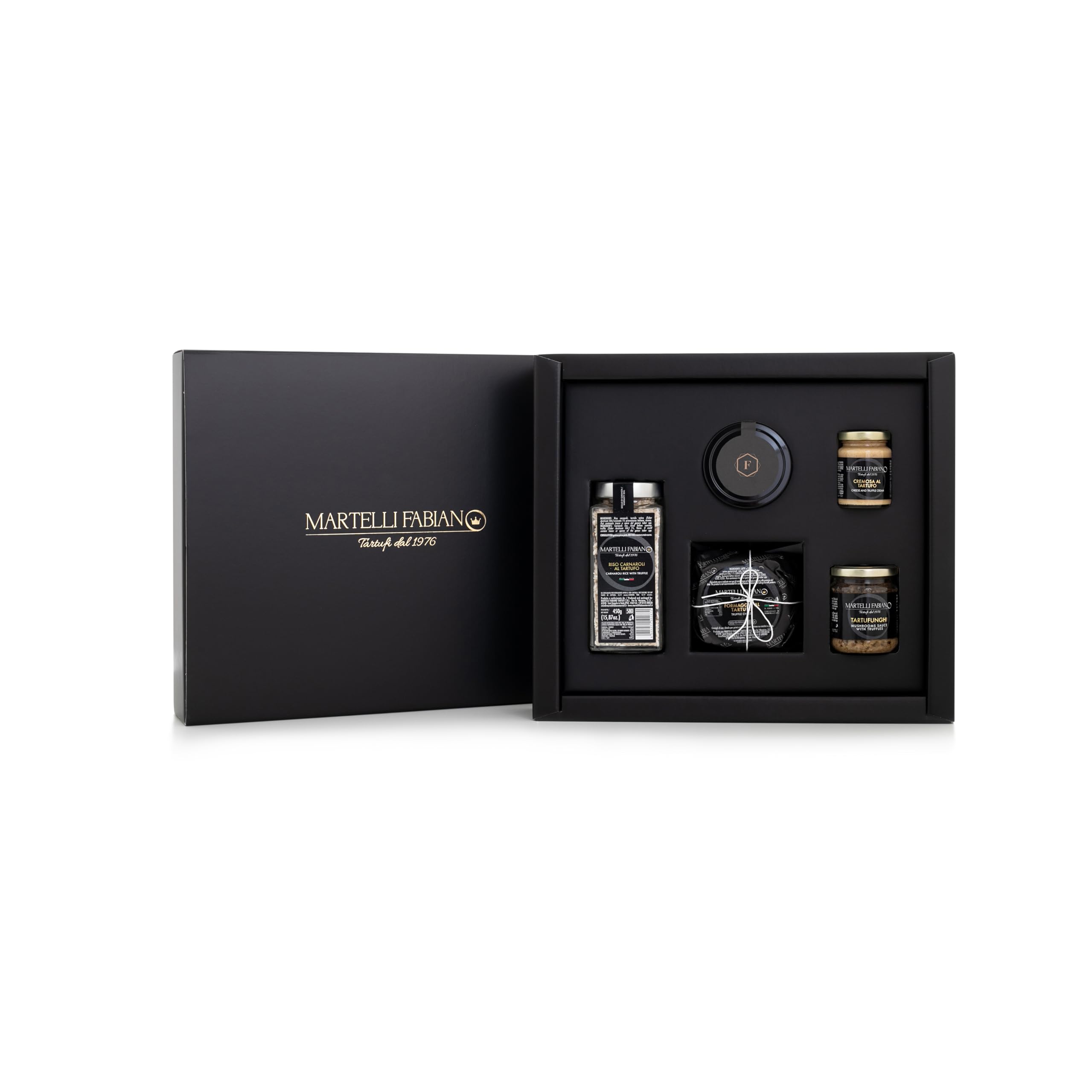 Confezione Regalo Tartufo AMSTERDAM - Cesti Natalizi Pasquali a base di Tartufo - Prodotti Tipici Artigianali - Idea Pacco Gastronomico Natale Pasqua - Truffle Gift Idea - Martelli Fabiano Tartufi
