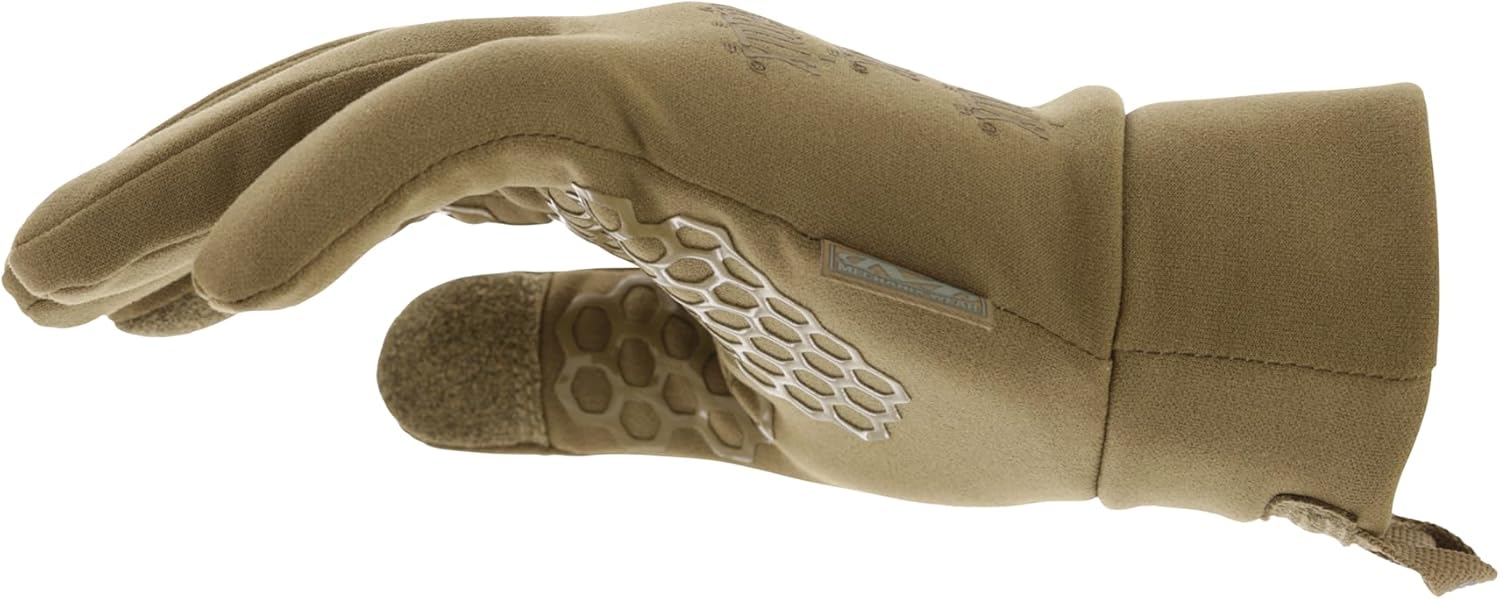 Mechanix Wear ColdWork Base Layer Winter Work Gloves - SoftShell Micro-Fleece Glove Liner - Secure Grip - Touchscreen Compatible - Machine Washable - Small - Coyote Brown