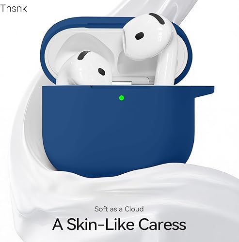 Miniatura 123 de Funda para AirPods 4, color rosa con kit de limpieza, funda de silicona suave para Airpod 4, compatible con Apple Airpods de 4ª generación 2024,