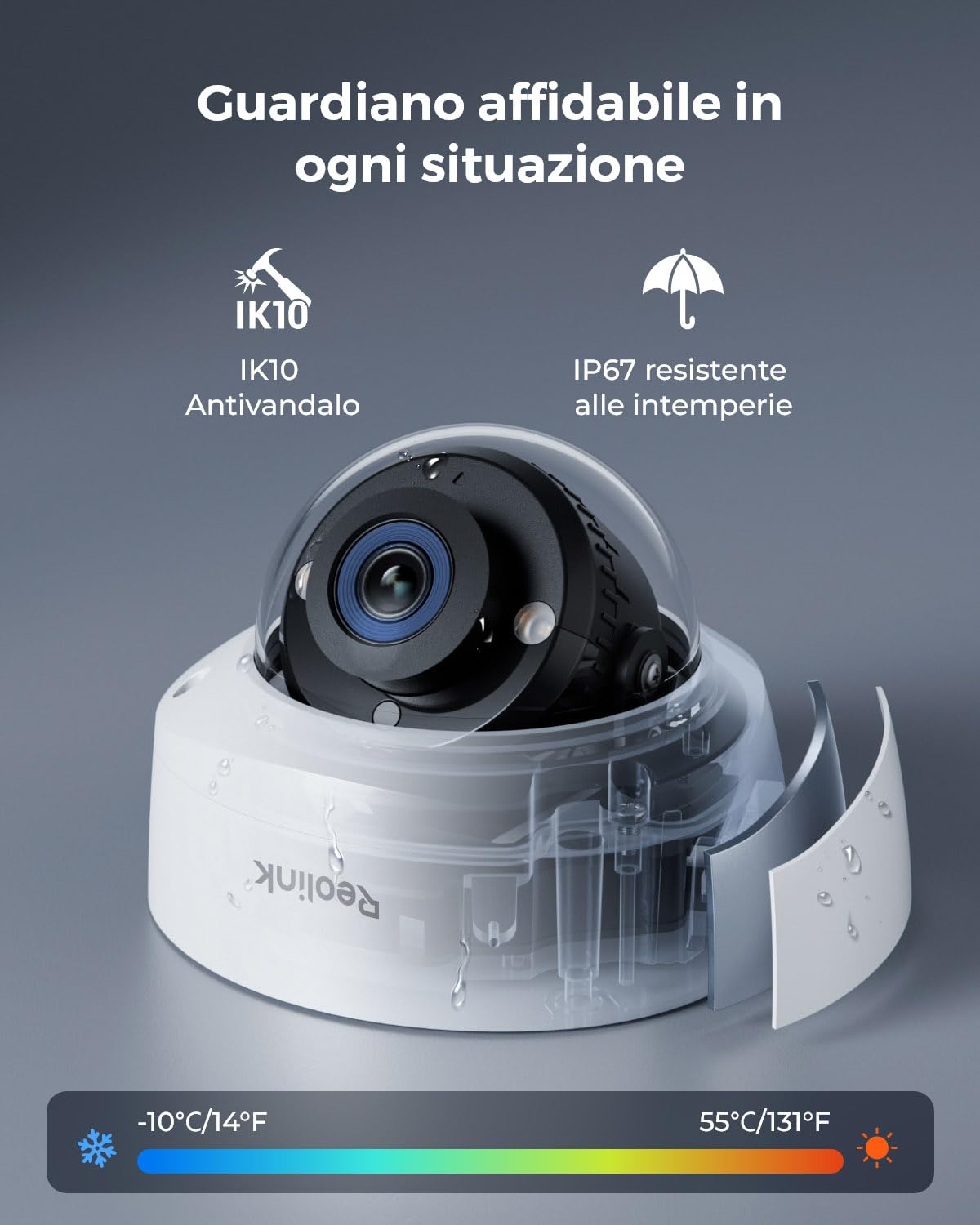 Reolink PoE 12MP Kit Telecamere Videosorveglianza, IK10 Antivandalo, Grandangolo a 145°, Faretti per Visione Notturna, Rilevamento Uomo/Veicolo/Animale, Audio Bidirezionale, NVR 8CH 2TB, RLK8-1200V4