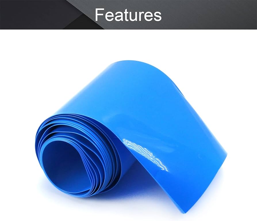 Othmro Gaine Thermorétractable En PVC Pour Batterie Noir Largeur 30 Mm Longueur 2 M