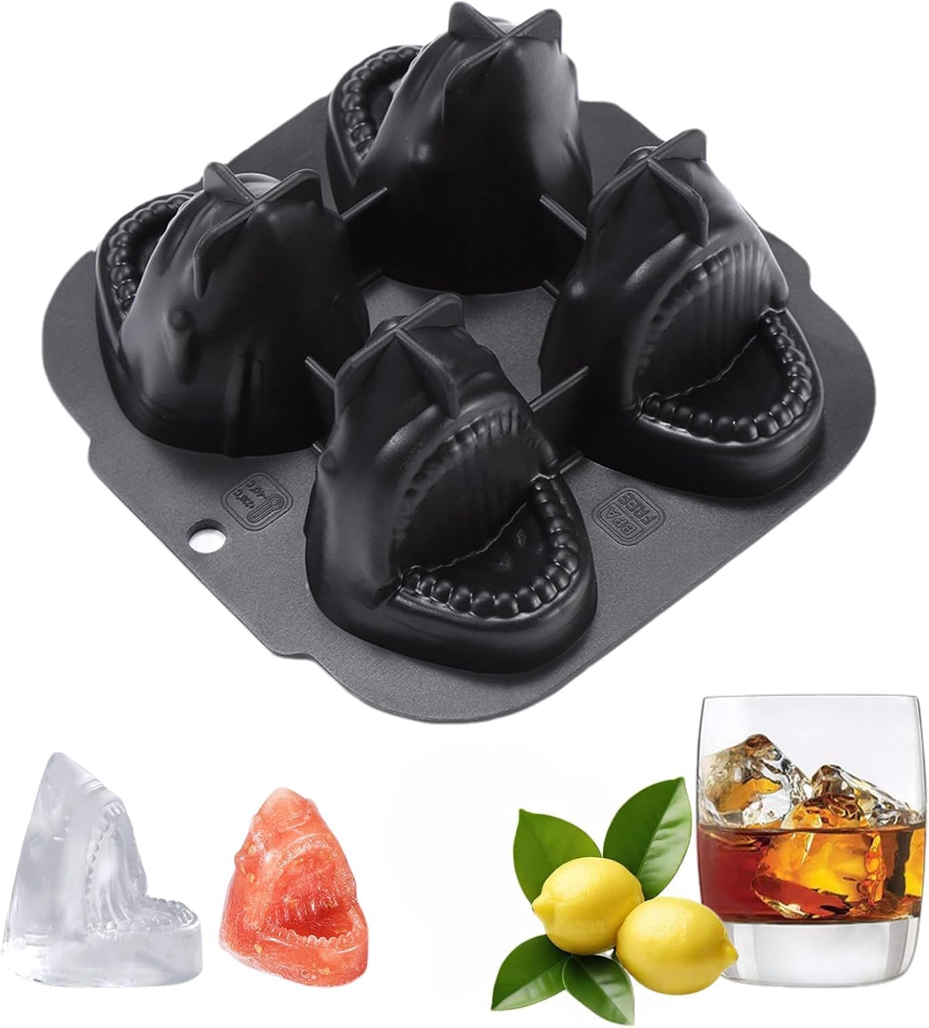 Ice Cube Mould, Funny Ice Cube Tray with Lid Silicone for Adults, BPA Free, Easy to Release Creative Novelty Mould for Whiskey, Beverages, Parties, Birthdays, Stackable and Reusable