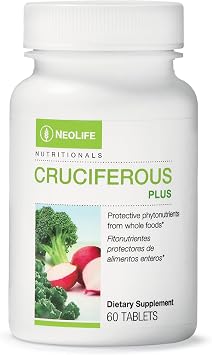 NeoLife Cruciferous Plus - Nutrient Blend from Cruciferous Vegetables, Broccoli, Radish, Kale, Greens Supplements, Watercress, Orange Extract - 60 Tablets