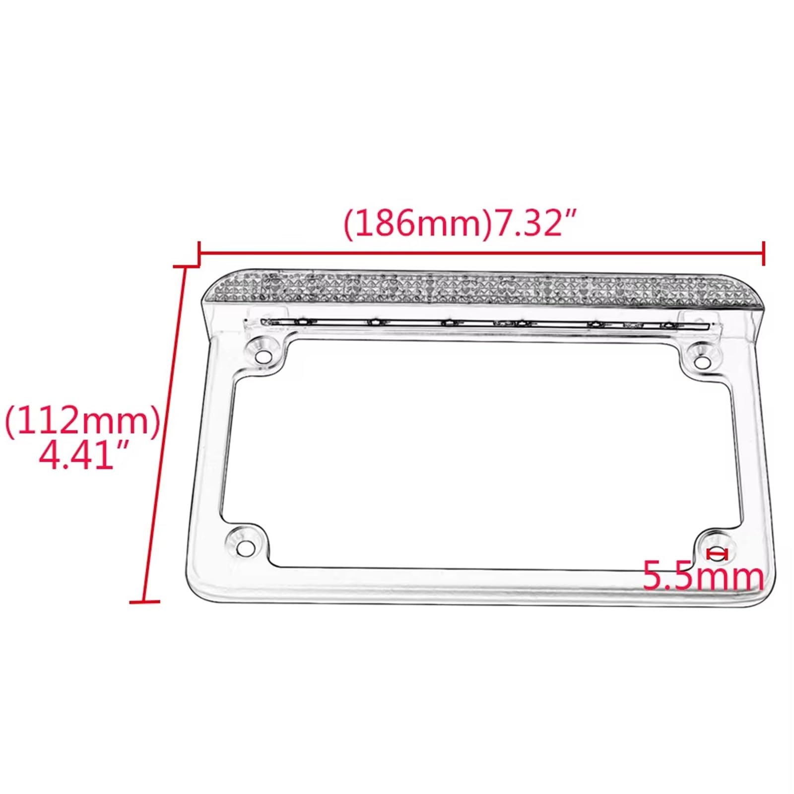 Support Plaque D'immatriculation Moto Cadre Plaque Moto