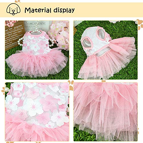 Girl Dog Clothes For Small Dogs Girl Dog Wedding Dress Puppy Clothe Dog Dresses For Medium Dogs Girl Cat Dresses For Cats Only Dog Birthday Dress Dog Tutu Dog Outfits 2 Pack (Small) #TOP1