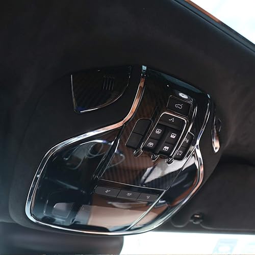 Miniatura 5 de YIWANG - Cubierta para lámpara de lectura frontal, de fibra de carbono, estilo ABS, accesorio para Maserati Levante Quattroporte 2017