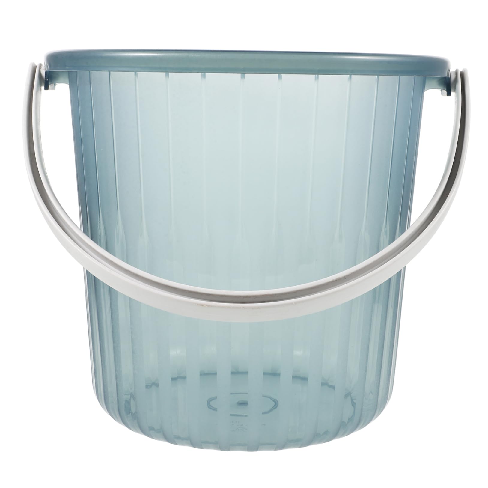 Cabilock Large Capacity Plastic Bucket with Handle Transparent Water Storage Container for Bathing Car Washing and Home Use Portable Design for Easy