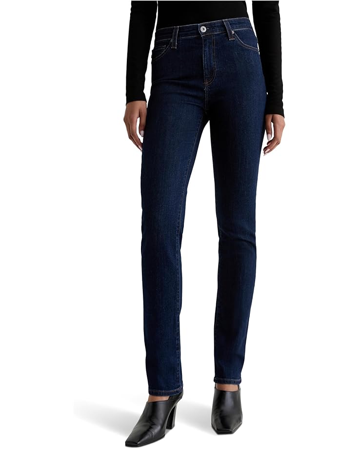 AG Jeans Mari Mid Rise Straight Extended In Modern Indigo - Main View