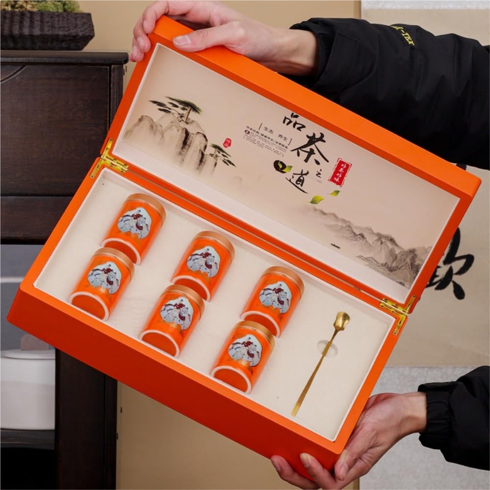 Luftdichter Teebehälter Keramik-Teedosen in großen Mengen, 4/6 Dosen-Set, kleine Teedosen, leere Dosen, Teeverpackungsdosen, Haushalts- und Küchen-Lebensmittel-Aufbewahrungsdosen(Six small cans)