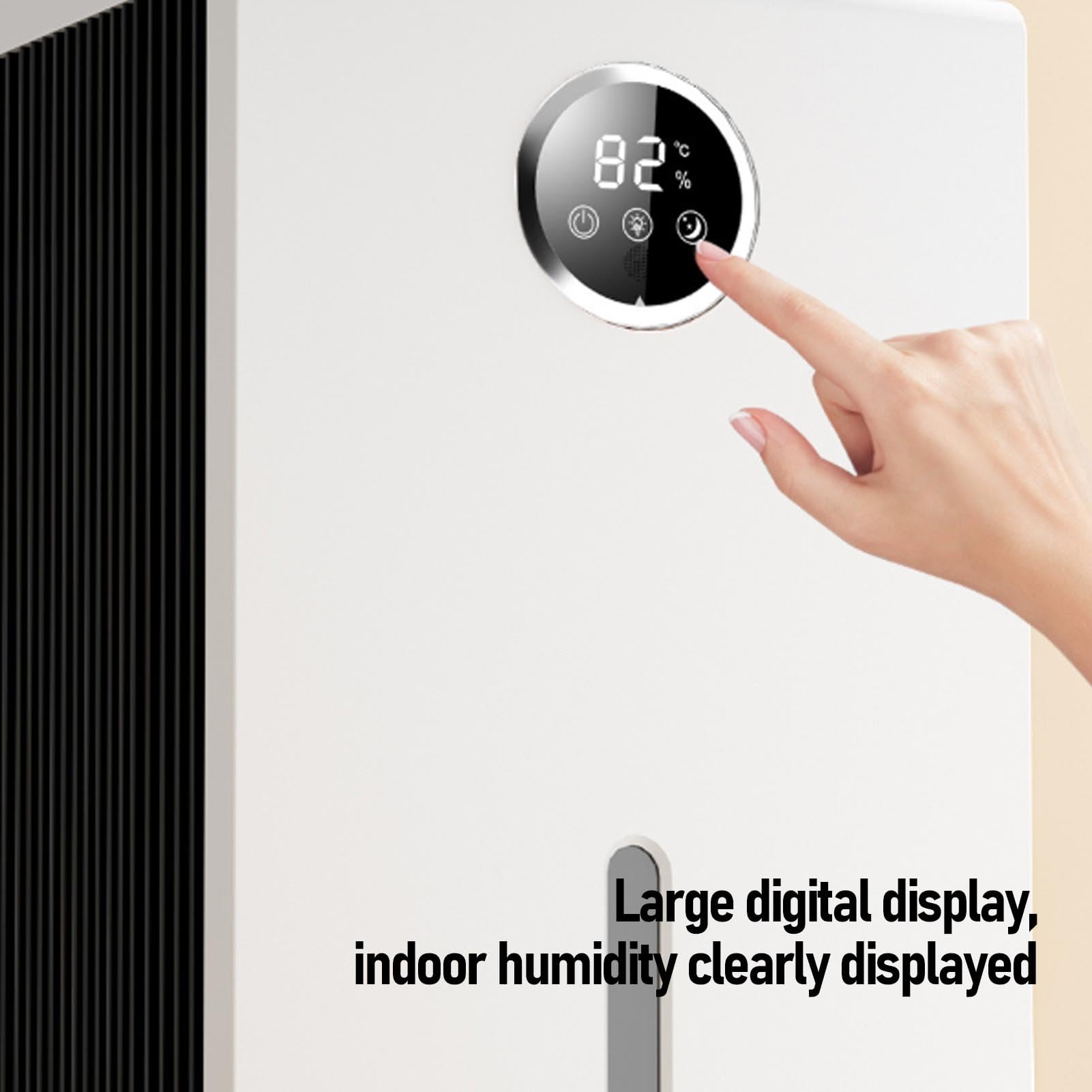 Dehumidifier w Piwnicy Dezhumidifier Gospodarstwa Domowego, Inteligentne Monitorowanie Wilgotności w Halowym Osuszacie do Sypialni Piwnice łazienka RVS (wtyczka UE)