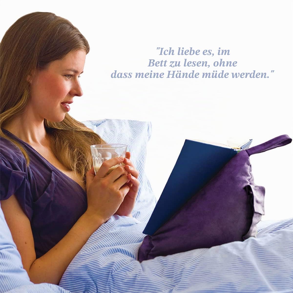 Marineblauw - The Book Seat Tablet- oder Buchhalter, Navy Blau
