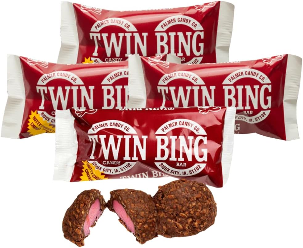 Palmer Bing Bars By Lyza's Sweets & Treats (Pack of 4, Twin Cherry Bing)