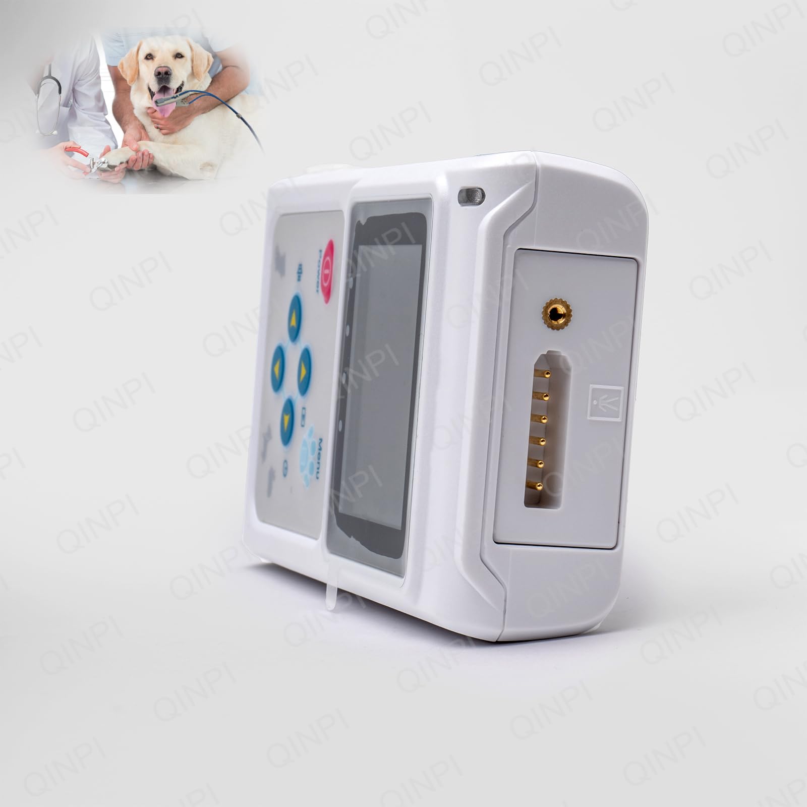 Oxymètre vétérinaire portable, avec sonde et câble USB, capteur SpO2 auriculaire/lingual, moniteur de fréquence cardiaque pour chiens, chats, animaux de compagnie, hôpitaux familiaux et vétérinaires