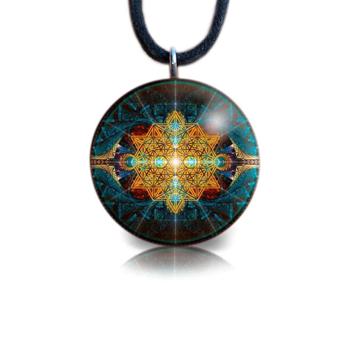 HandmadeSacred Geometry Orgone Pendant | Orgonite Pendant | Tesla | Flower of Life | Equilibrium
