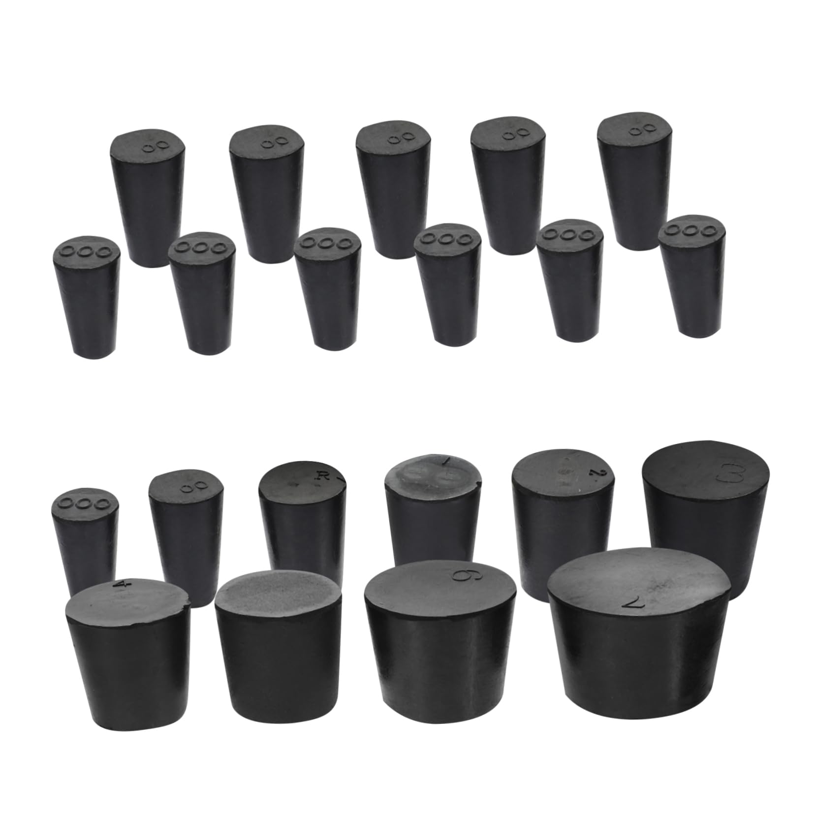 Cabilock 5 Set Tappo Di Gomma Per Spina Da Laboratorio Plug Del Tappo Tappi Di Arresto Tappi Di Gomma Per Attrezzature Da Laboratorio Sigillo Di Sicurezza Gomma Da Cancellare 27 Pezzi*5
