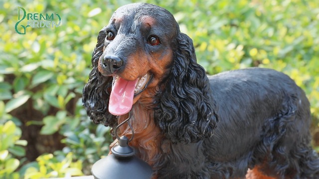 Amazon.com : Garden Dog Statues Outdoor Decor, Solar Lights
