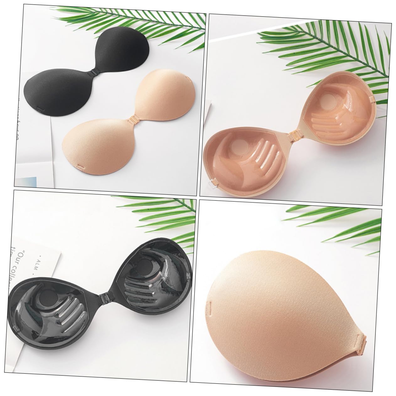 GALPADA Pegatinas de sujetador adhesivo sujetador de vestido sin espalda push up bra sujetadores sin tirantes sujetador de sujetador de gel de sílice