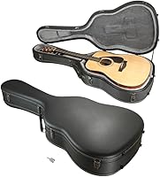 Vista 10 de ZeHuoGe Guitar Cases Hard Shell for Acoustic Guitars, Blakc Wooden Case for 41" Acoustic Guitar Wooden Hard Shell Case Lockable (For Acoustic Guitar)