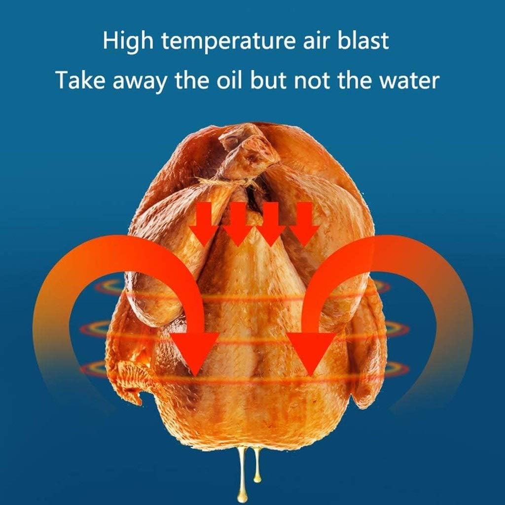 The Air Fryer With Adjustable Temperature Tower Has a Fast Circulation System, Oil-free and Low-fat Cooking