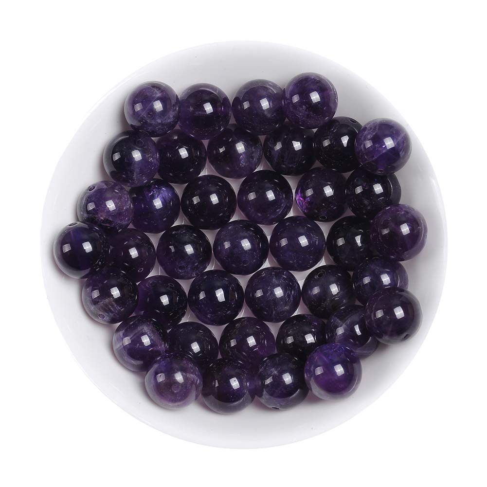 Natural Purple Tiger Eye Beads, Grade AAA Gemstone Round Loose Beads 10MM 40PCs Bulk Lot Options, Semi Precious Stone Beads for Jewelry Making