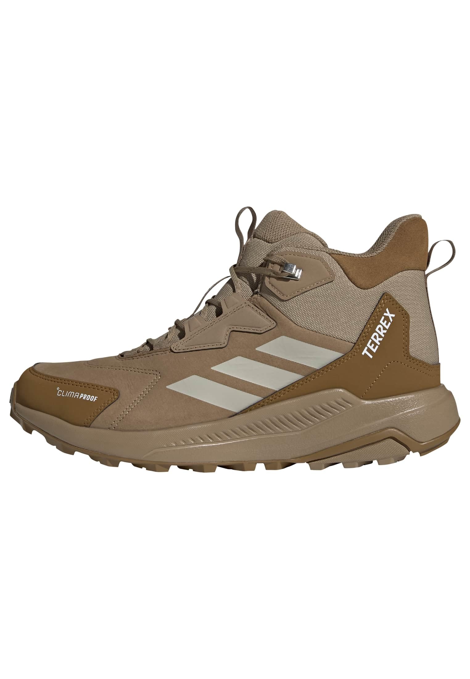 adidas Men's Terrex Anylander Leather Mid Climaproof Hiking Shoes, Cardboard/Wonder Alumina/Bronze strata, 9.5 UK