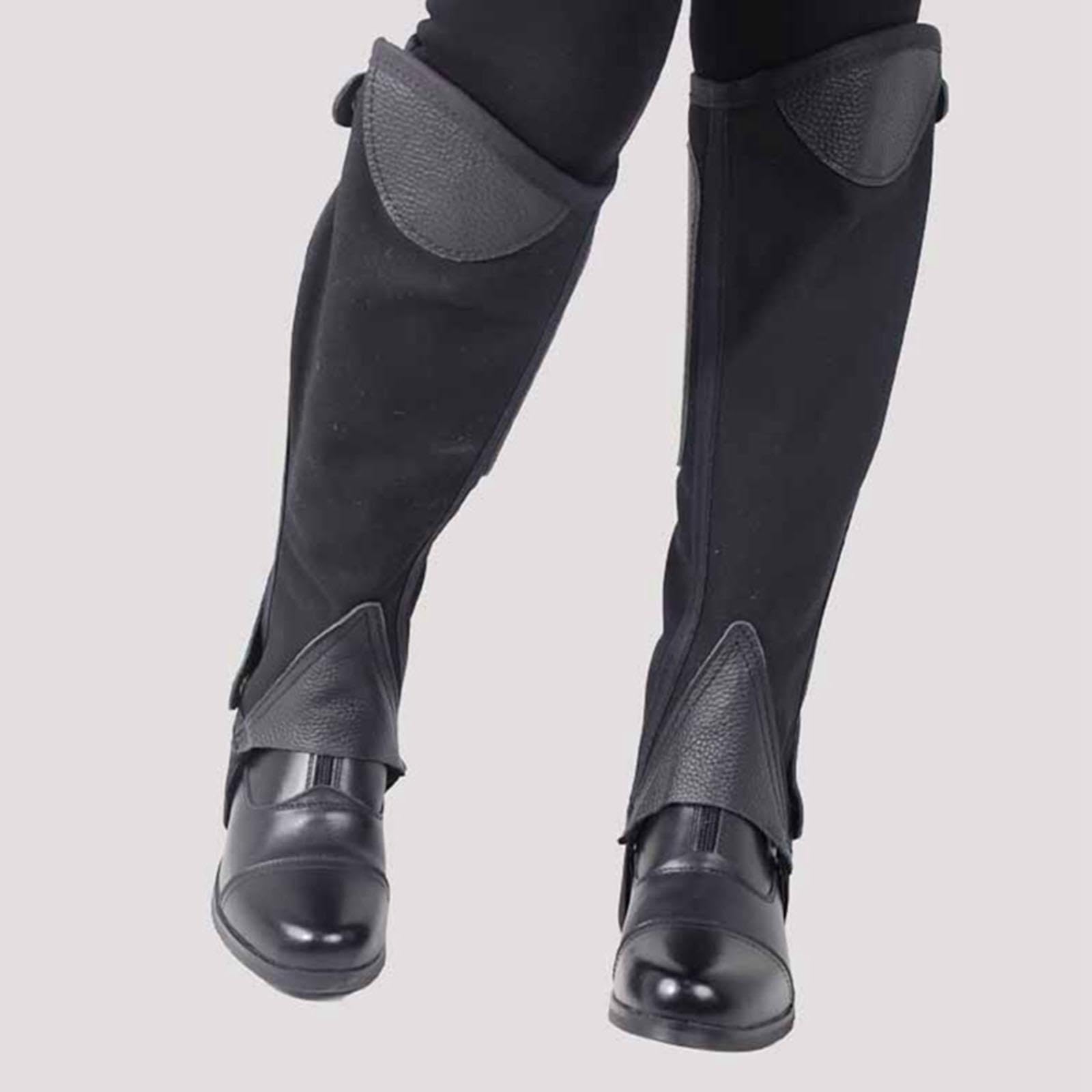 LOVIVER 2 Polainas de Media caña para equitación, protección Ecuestre para Hombres y Mujeres, cómodas, para Botas de equitación.
