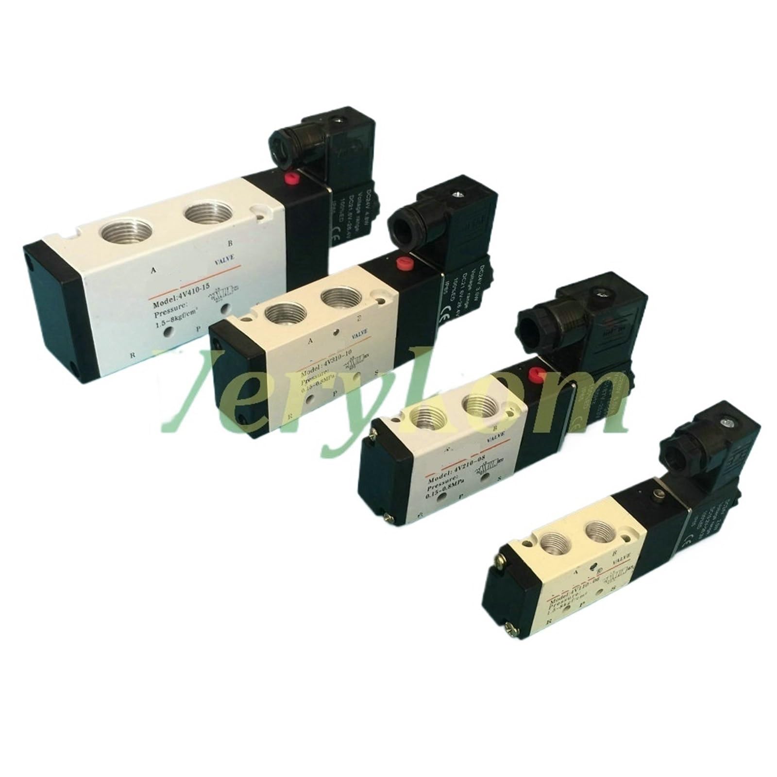 Electrovanne 4v110-06 12V 24V AC 220V distributeur pneumatique monostable 1/8
