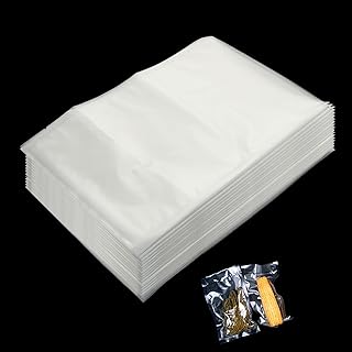 AKOLAFE 200PCS Vacuum Food Sealer Bags 15x25cm Reusable Thick Embossed Food Vacuum Sealers Bags Textured BPA Free Sous Vide Bags for Food Storage and Sous Vide Cooking