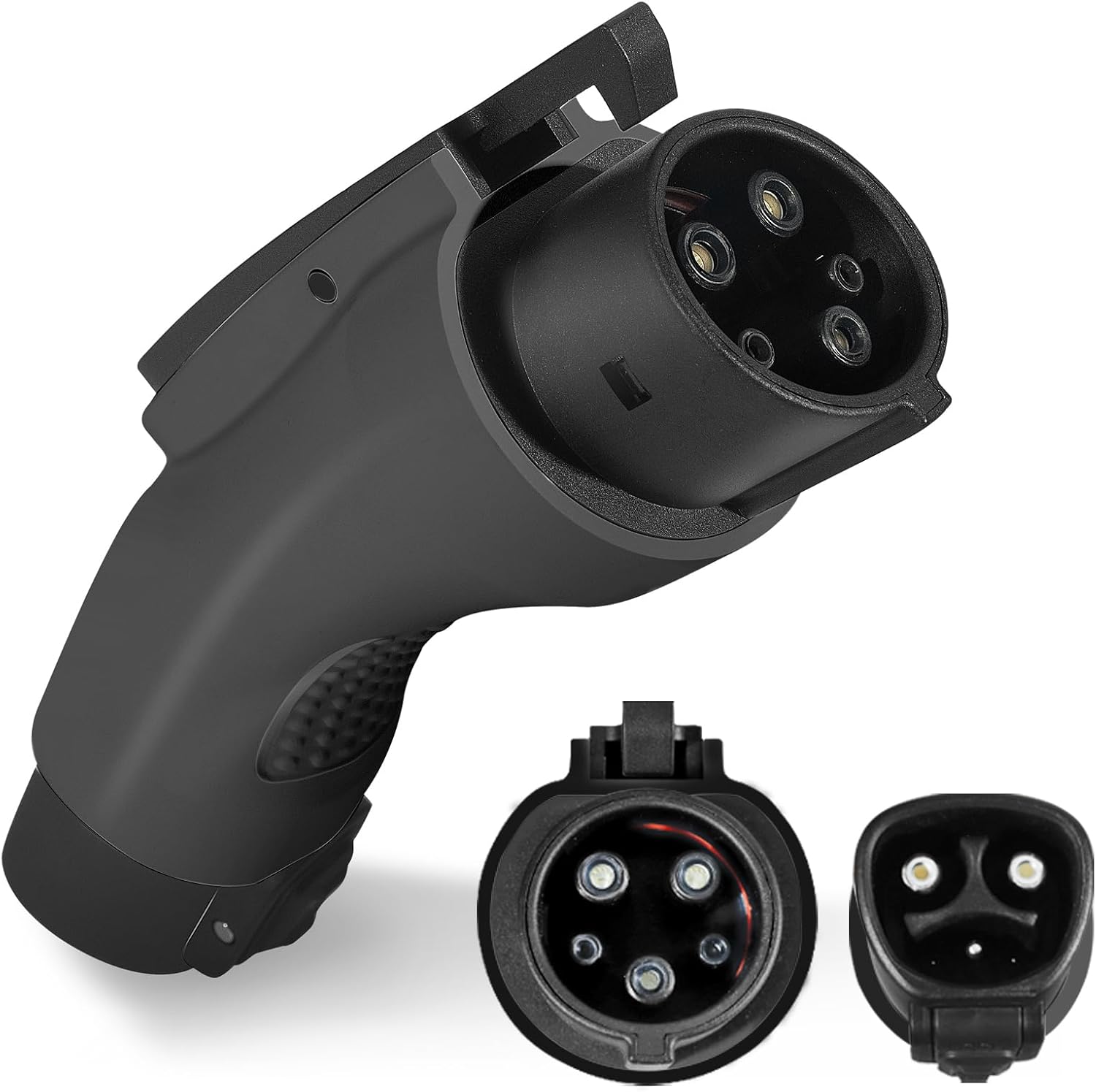 EV Charger Adapter for Tesla to J1772, Up to 60A 250V, IP65, with Press-Safety-Lock,NACS to J1772 Adapter,Compatible with Tesla Wall Connector/Tesla Destination/Mobile Charger (J1772 EVs Only) (Black)
