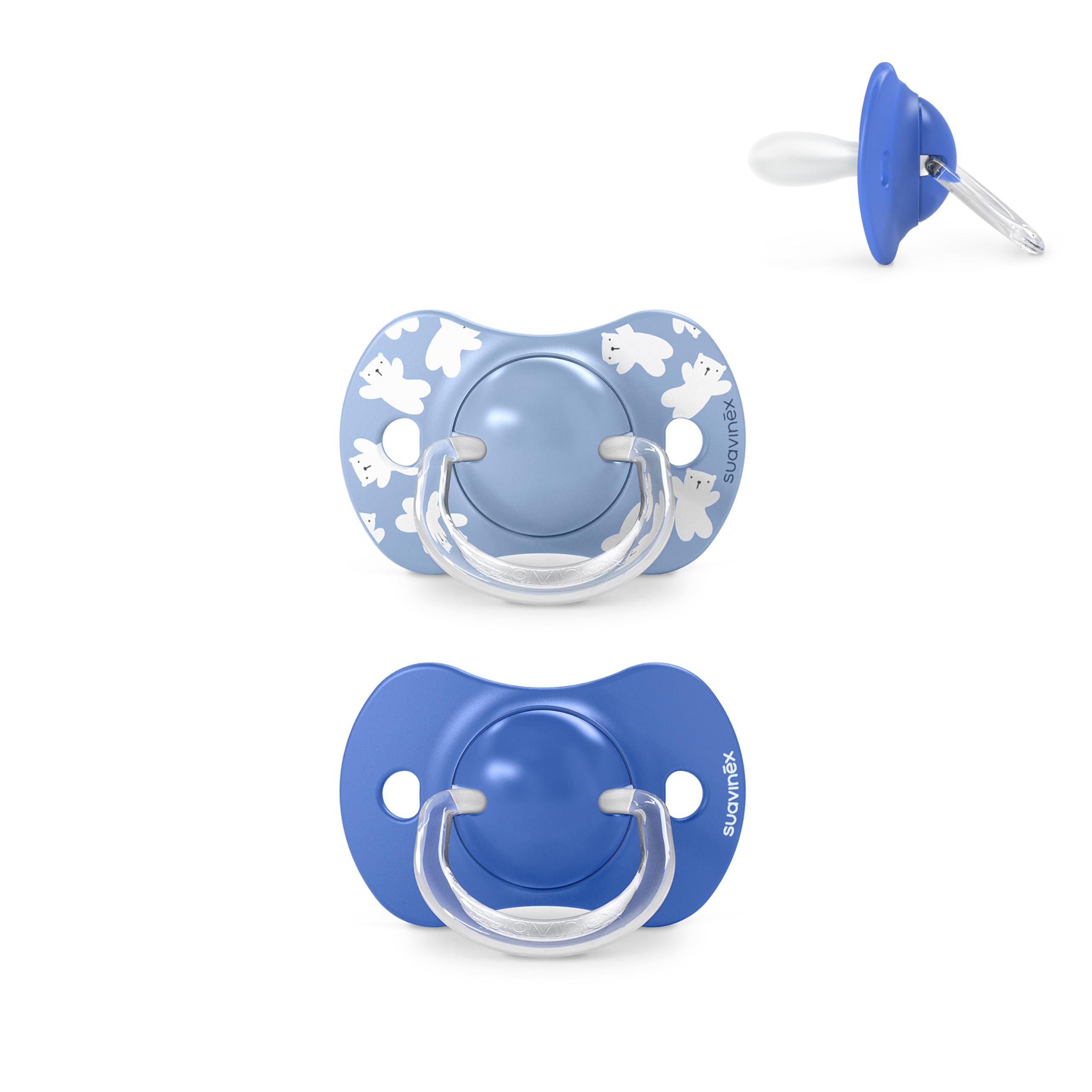 Suavinex, Pack de 2 Chupetes para Bebés 0/6 Meses y Recién Nacidos, con Tetina Fisiológica de Silicona SX Pro Simétrica, Plana y Flexible, Respeta el Desarrollo Bucodental, Birdies Verde — view 44