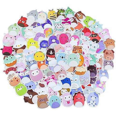 100Pcs Kawaii Animal Vinyl Stickers Cover