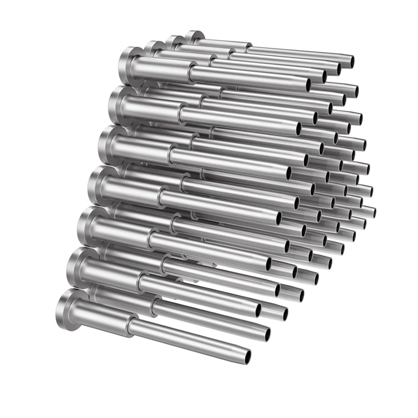 Paquete de 100 Kit de Barandilla de Cable, Receptor de Acero Inoxidable T316 de 1/8 Pulgadas y Extremo de Perno Estampado para Barandilla de Cable