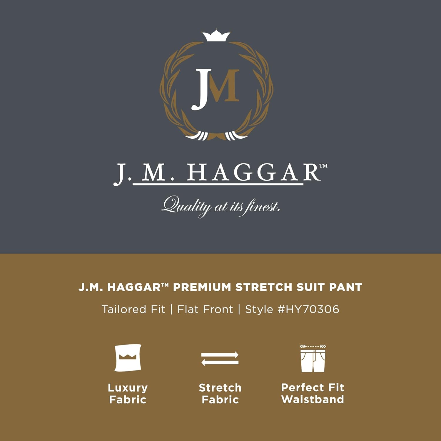 Haggar Mens Jmh Premium Stretch Tailored Fit Suit Separate Pants and Jackets - Image 6