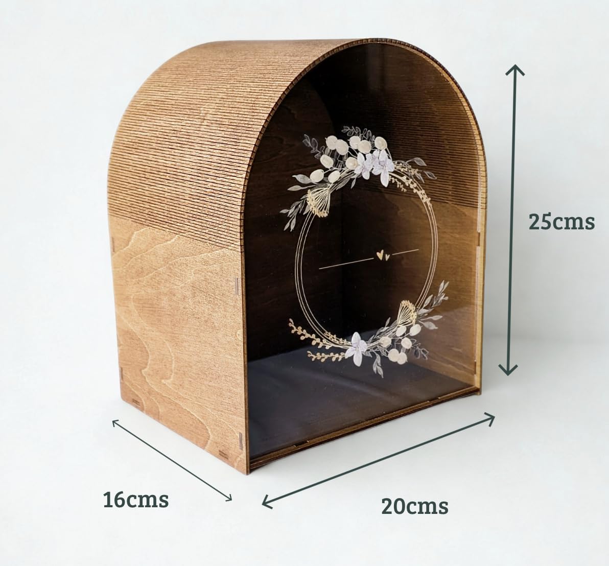 MALONA - Urne mariage champêtre - Cadeau de mariés - Boîte à cartes et enveloppes - Tirelire pour vos cérémonies : anniversaire, baptème. Grande capacité, Montage facile - Nouveau modèle 2026