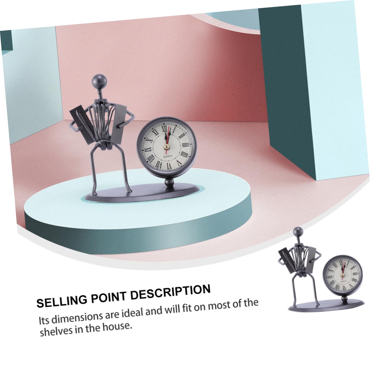 Gsycle Horloge De Table Vintage, Réveil Vintage, Réveil Coq, Horloge De Table, Réveil Poulet Vintage Pour La Maison, La Chambre à Coucher, La Décoration Du Salon