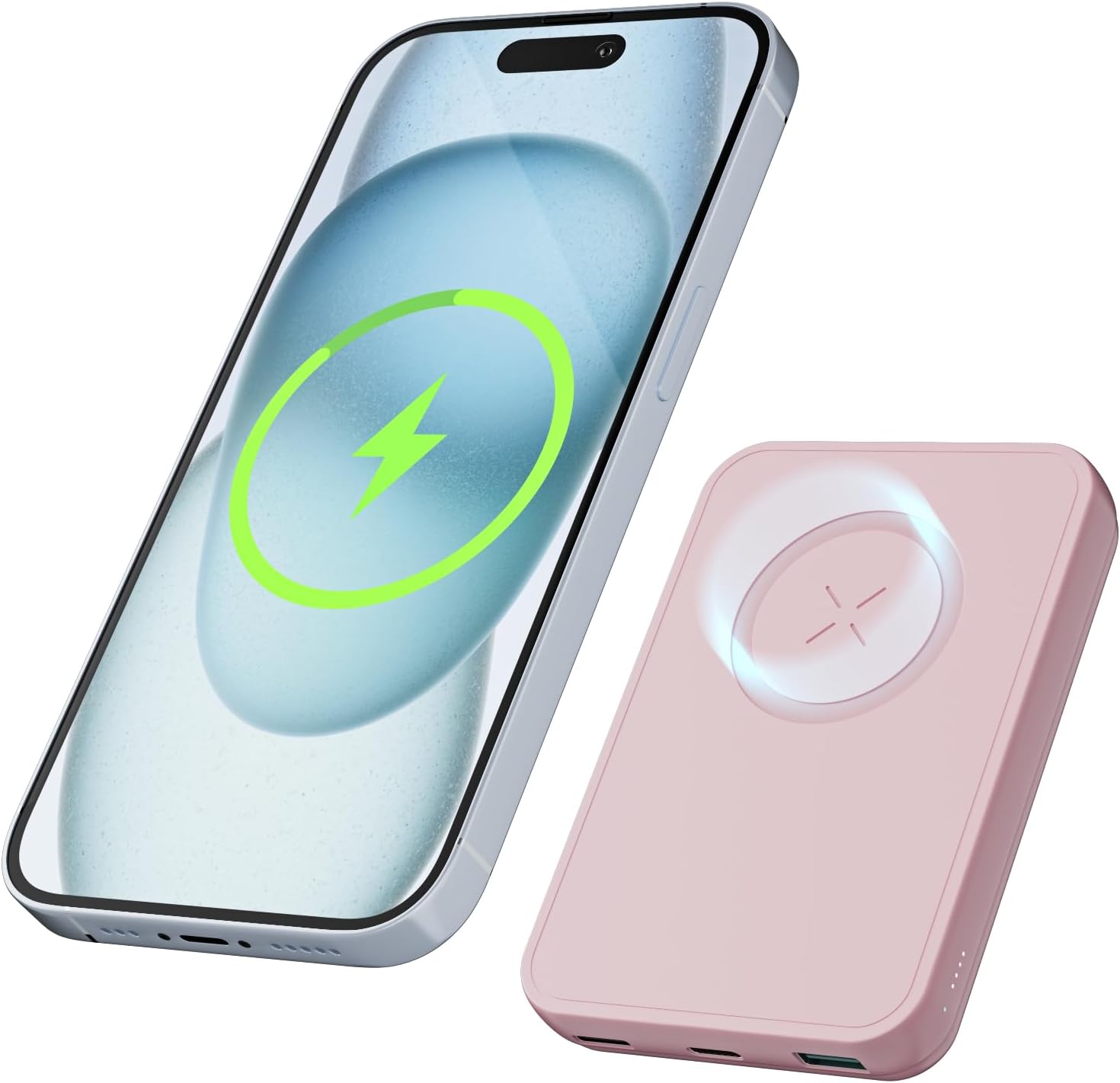 AOGUERBE Wireless Portable Charger, 10000mAh