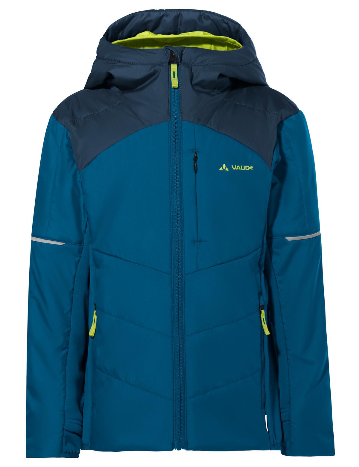 VAUDE Kinder Winterjacke Kids Capacida Hybrid Jacket II, atmungsaktive, bequeme, wattierte Jacke, wind- und wasserabweisendes Obermaterial, mit PrimaLoft