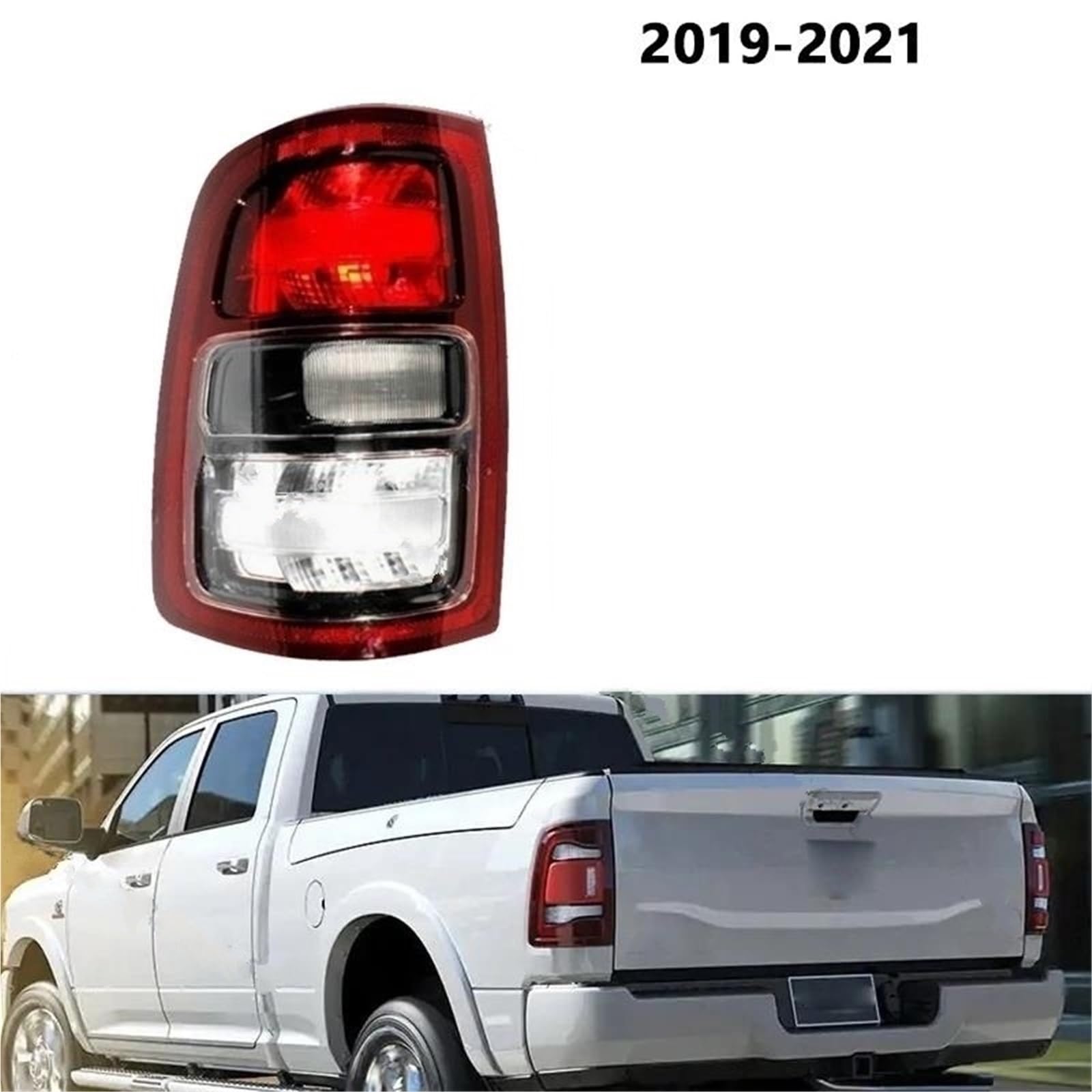 Luces Direccionales 68409002AD 68409003AD Para Dodge Para RAM 2500 2019 2020 2021 Luz Trasera De Coche Señal De Freno Lámpara Sin Bombillas Indicador Retrovisor(1Pc Left)