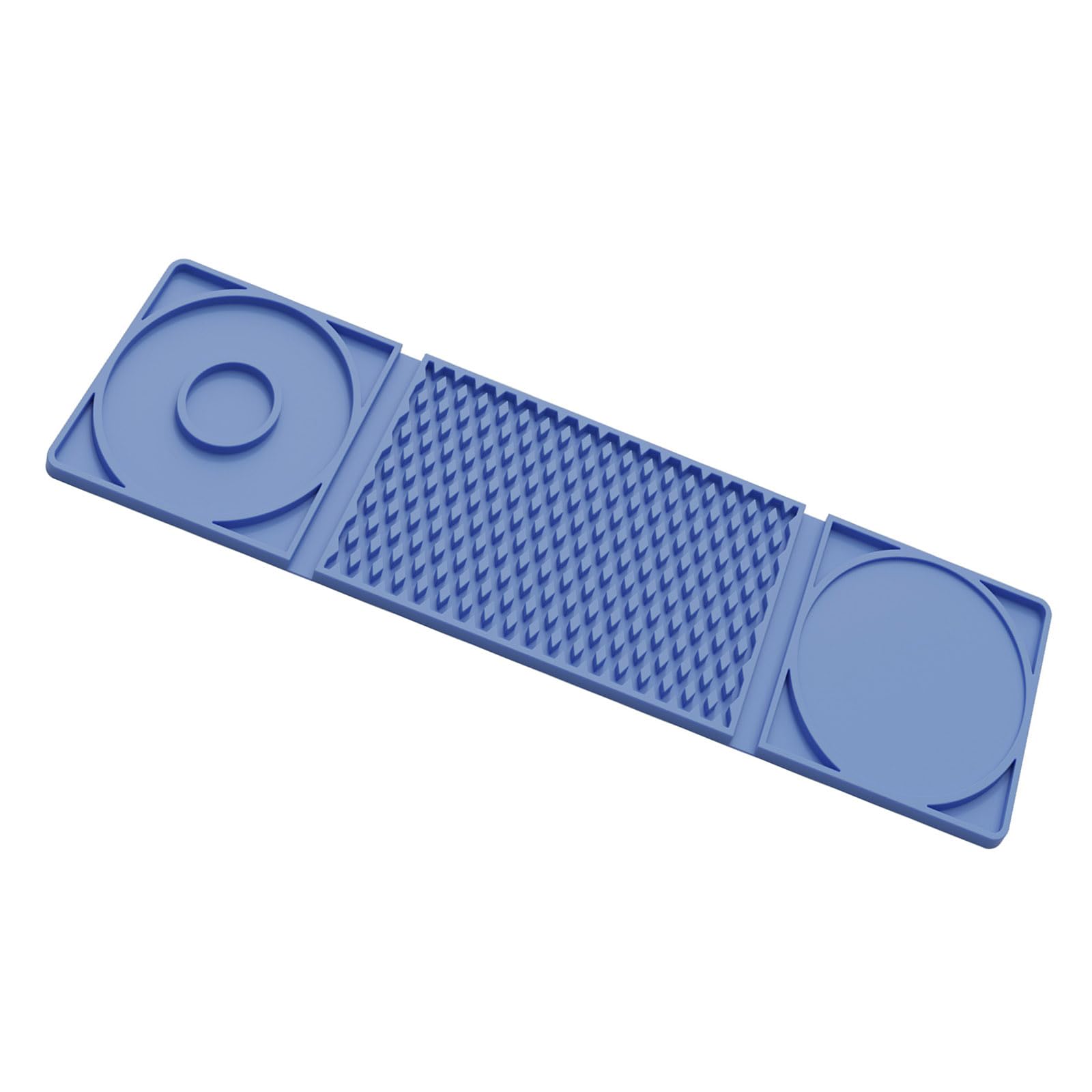Foldable Silicone Counter Mat, Raised Drain Texture, Cup Pad for Kitchen Counter, Coffee Station, Dining Table Area Drain Tray Mat Beverage Station Pad Tableware Drying Cup Holder Kitchen Organizer